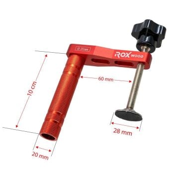 Rox Wood Alüminyum Ahşap Tezgah Kelepçesi 20mm