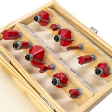 ROX WOOD 12 Parça Ahşap Freze Seti 6mm sap
