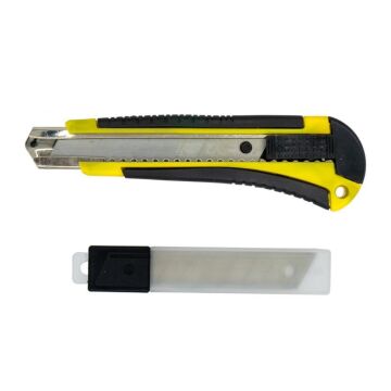 5335 Geniş Maket Bıçağı Falçata Yedekli Set 18 mm