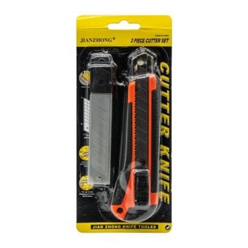 5335 Geniş Maket Bıçağı Falçata Yedekli Set 18 mm