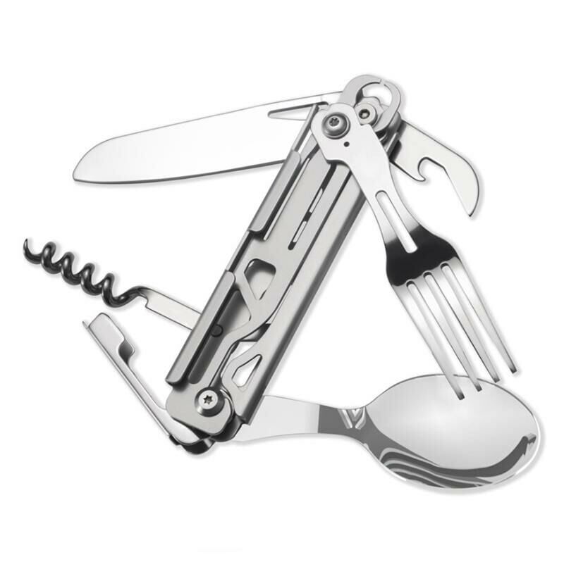 GRAND HARVEST Çakı Tipi Çok Amaçlı Çatal Bıçak Kaşık (GHKS002)