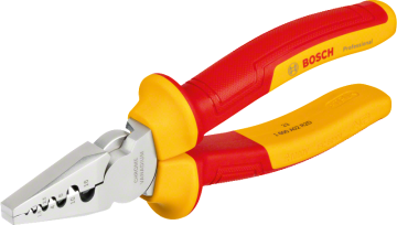 BOSCH VDE 1000 Volt İzoleli Kablo Pabucu Sıkma Pensesi 180 mm (1600A02NE6)