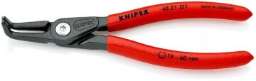KNIPEX Ağır Hizmet Eğri Uçlu İç Segman Pensesi 165 mm (4821J21)