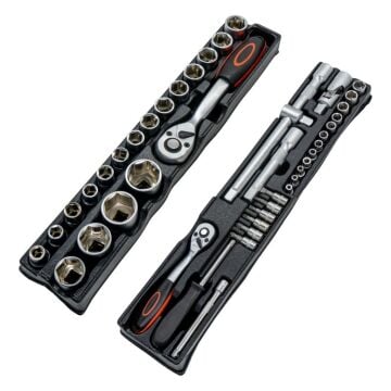 5578 Katlanır 5 Gözlü Dolu Metal Takım Çantası - 81 Parça