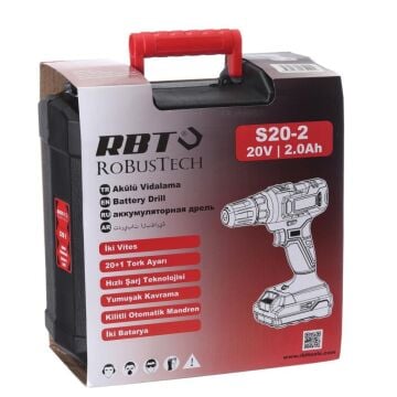 Rbt Robustech S20-2 Li Akülü Vidalama 20v 2 Ah