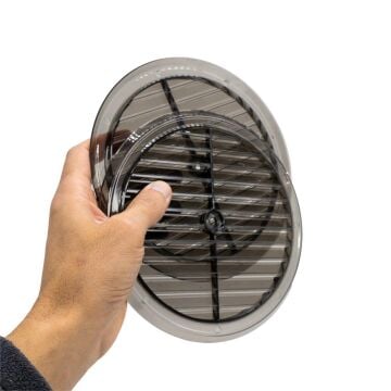 6488 Doğalgaz Cam Menfezi 180 mm - Füme