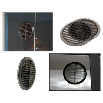 6488 Doğalgaz Cam Menfezi 180 mm - Füme