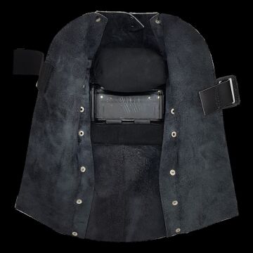 Kaynakçı Baş Maskesi Deri Kapaklı Kaynak Maskesi