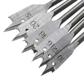 Topshop TH03111 Bits Saplı Ahşap Yaprak Kelebek Matkap Ucu Seti 6 Parça