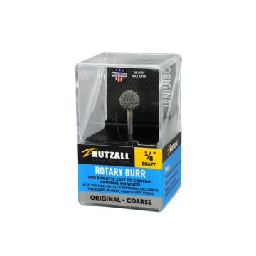 KUTZALL S-38-E Kalın Diş Yuvarlak Top Törpü (3.1 mm Sap)