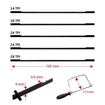 El Testeresi Rox 0353 Kauçuk Saplı MinSeti 165 mm (6 Parça)