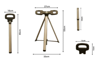 MHM Portatif Baston Tabure