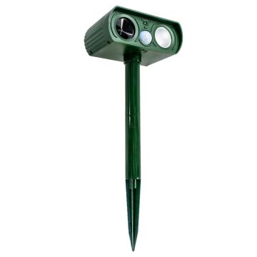 6415 Ultrasonik Güneş Enerjili Kedi Köpek Yabani Hayvan Kovucu