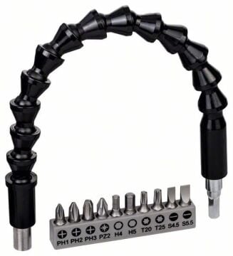 BOSCH Esnek Bükülebilir Vidalama Seti 30 cm 10 Parça (2608522377)
