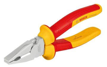 BOSCH Profesyonel VDE 1000 Volt Kombine Pense 180 mm (1600A02NE1)