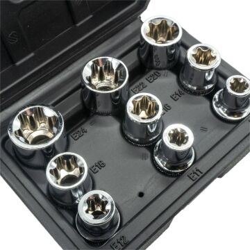 5547 1/2'' Torx Lokma Anahtar Seti 9 Parça
