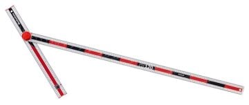 Hultafors PS120 Alüminyum Dört Fonksiyonlu Açı ve İşaretleme Cetveli 120 cm 253501