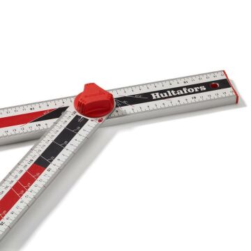 Hultafors PS120 Alüminyum Dört Fonksiyonlu Açı ve İşaretleme Cetveli 120 cm 253501