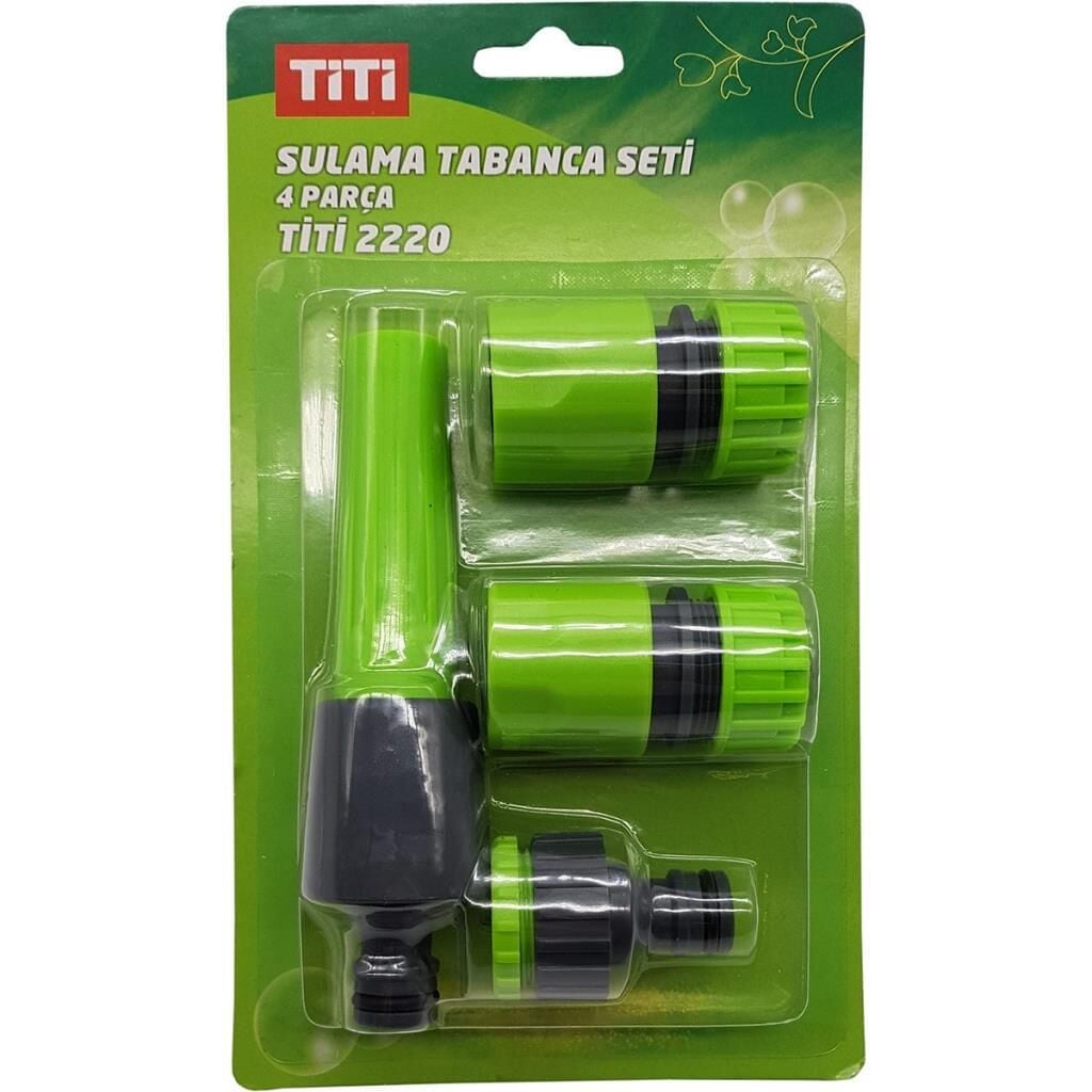 Titi 2220 Spiral Bahçe Sulama Tabanca Seti 4 Parça 1/2''