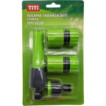Titi 2220 Spiral Bahçe Sulama Tabanca Seti 4 Parça 1/2''