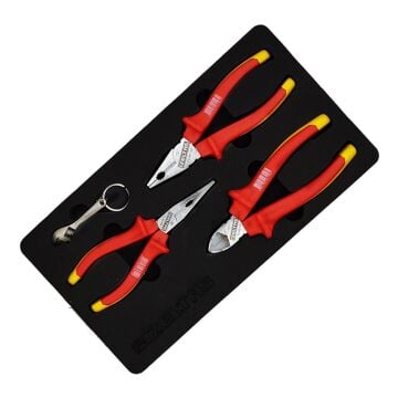 İZELTAŞ 1000V İzoleli VDE Elektrikçi Pense Yankeski Kargaburun Seti 160 mm 3 Parça