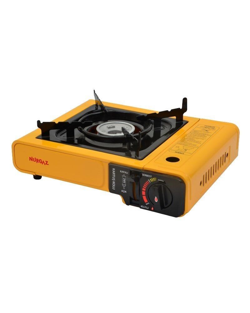 NURGAZ NG 501 Tekli Portatif Kamp Ocağı (Sarı)