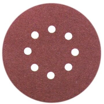 Cırtlı Zımpara 125 Nk 8 Delikli (Alüminyum Oxide) 40 Kum