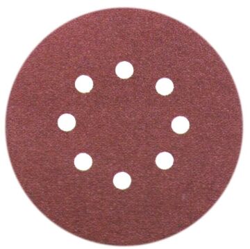 Cırtlı Zımpara 125 Nk 8 Delikli (Alüminyum Oxide) 40 Kum