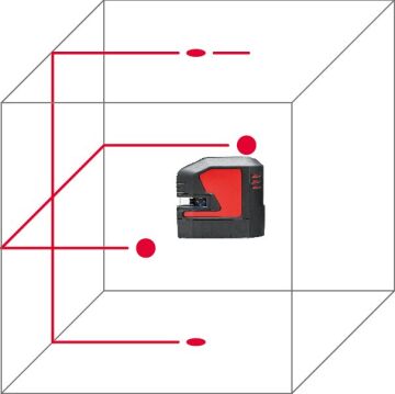 LEICA LINO L2P5 Şarjlı Çapraz Çizgili ve Nokta Şaküllü Lazer Terazi