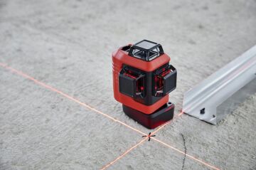 LEICA LINO L6R 3 Eksen 360 Derece Çapraz Çizgili Şarjlı Kırmızı Lazer Terazi
