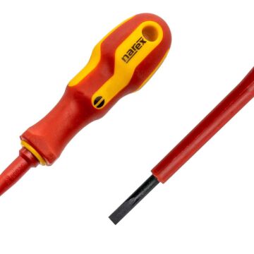 Narex 834003 Slim Serisi Elektrikçi İzoleli Düz Tornavida 3.0x100 mm