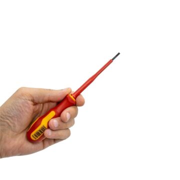 Narex 834003 Slim Serisi Elektrikçi İzoleli Düz Tornavida 3.0x100 mm