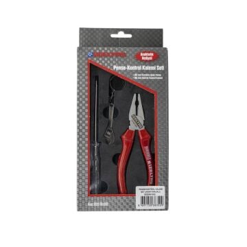 İzeltaş Pense Kontrol Kalemi Seti 3 Parça Anahtarlık Hediyeli