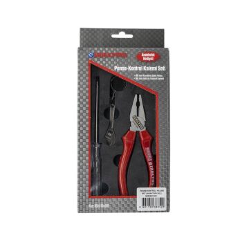 İzeltaş Pense Kontrol Kalemi Seti 3 Parça Anahtarlık Hediyeli