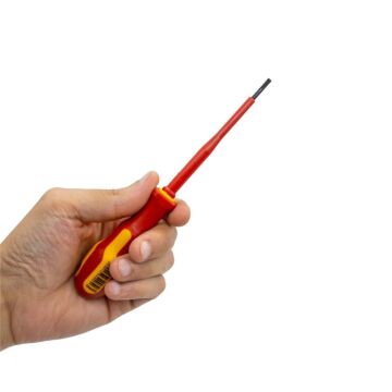 Narex 834004 Slim Serisi Elektrikçi İzoleli Düz Tornavida 3.5x100 mm