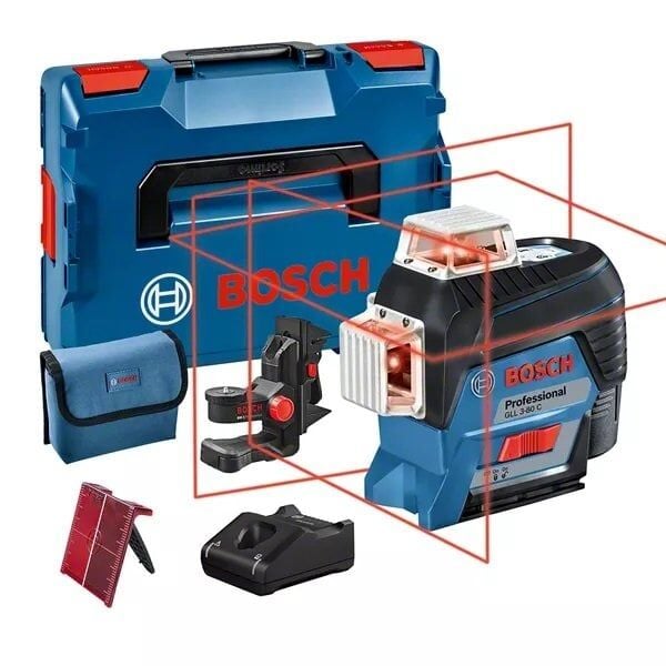 BOSCH GLL 3-80 C Lazer Terazi 360 Derece (BM 1+Akü)