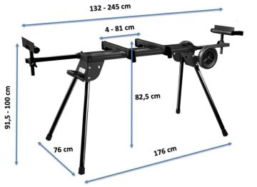 NORTON Clipper CWM Tekerli Taşıma ve Kesim Sehpası (Gönye Kesme Makinaları için)