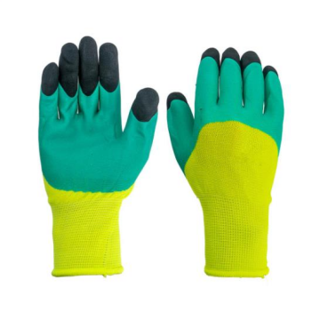 5473 Genel Kullanım Sarı Yeşil Nitril Kaplı Eldiven - 10