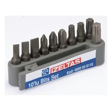 İZELTAŞ 10'lu Bits Set 25 mm