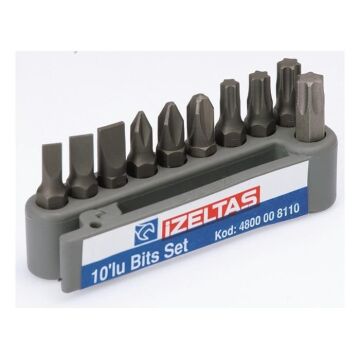 İZELTAŞ 10'lu Bits Set 25 mm