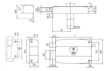 KALE 157 A Tirajli Kilit 14 cm