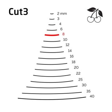 Kirschen 3103008 Düz Oluklu Ağız Oyma Iskarpela Cut3 - 8mm
