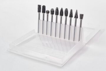 NEXON 10 Parça Elmas - Karbür Kalıpçı Freze Ucu Ahşap - Metal (3 mm Saplı)