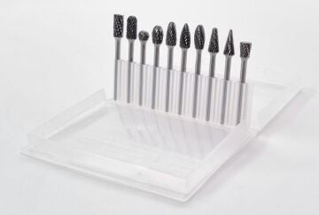 NEXON 10 Parça Elmas - Karbür Kalıpçı Freze Ucu Ahşap - Metal (3 mm Saplı)