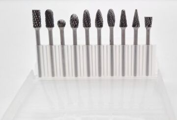 NEXON 10 Parça Elmas - Karbür Kalıpçı Freze Ucu Ahşap - Metal (3 mm Saplı)