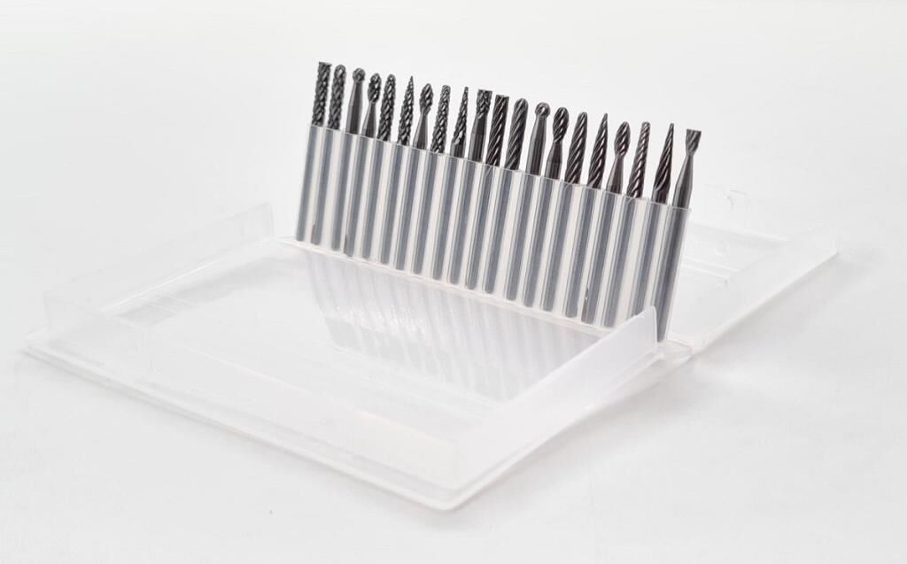 NEXON 20 Parça Elmas - Karbür Kalıpçı Freze Ucu Ahşap - Metal (3 mm Saplı)