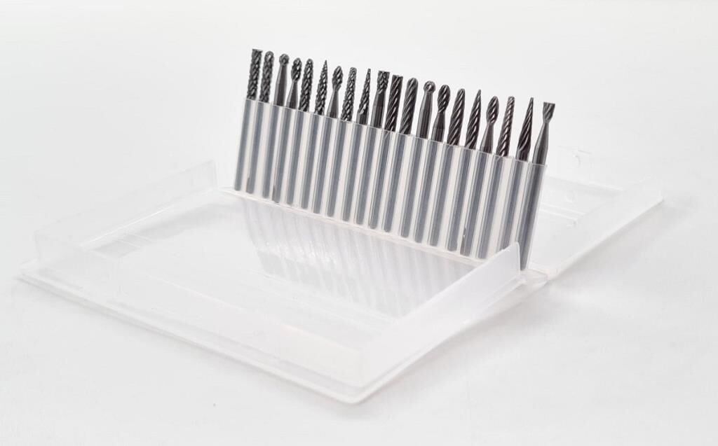 NEXON 20 Parça Elmas - Karbür Kalıpçı Freze Ucu Ahşap - Metal (3 mm Saplı)