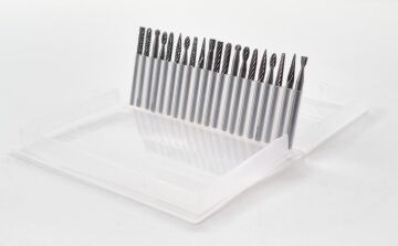 NEXON 20 Parça Elmas - Karbür Kalıpçı Freze Ucu Ahşap - Metal (3 mm Saplı)