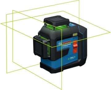 BOSCH GLL 80-33 G Akülü Yeşil Lazer Terazi 3x360 Derece Mıknatıs Sehpalı