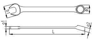 İZELTAŞ Kombine Anahtar Uzun Boy (Sae) 15/16'' Inch